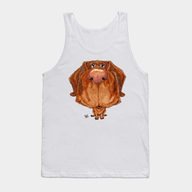 Chocolate Lab Dog Tank Top by obillwon